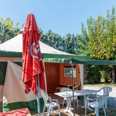 Tent 5 personen - Bengaals Toilé 25m² Standaard (2bed - 5pers.) (zonder sanitair)