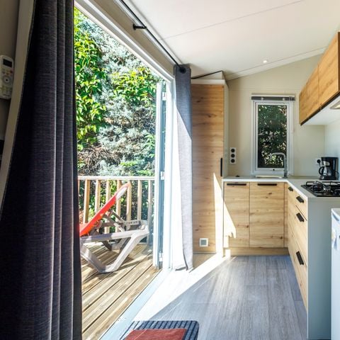MOBILE HOME 2 people - Mobil-home Charme 20m² Confort (1bed - 2pers.) + Air conditioning + Terrace uncovered