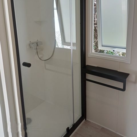 Stacaravan 2 personen - Charme 20m² Confort (1bed - 2pers.) + Airco + Terras niet overdekt