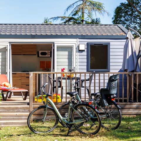 Mobile home 2 persons - Mobil-home Charme 20m² Confort (1bed - 2pers.) + Air conditioning + Terrace uncovered
