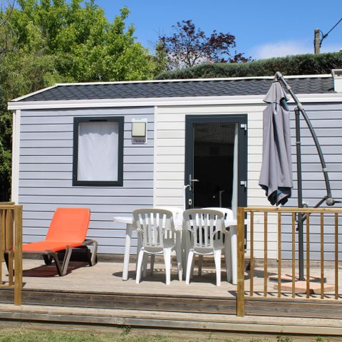 Mobile home 2 persons - Mobil-home Charme 20m² Confort (1bed - 2pers.) + Air conditioning + Terrace uncovered