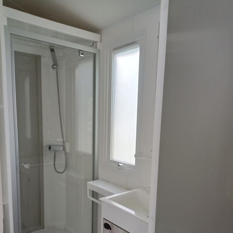 MOBILHOME 7 personas - Mobil-home 30m² Confort (2camas - 5/7pers.) + Climatización + Terraza cubierta