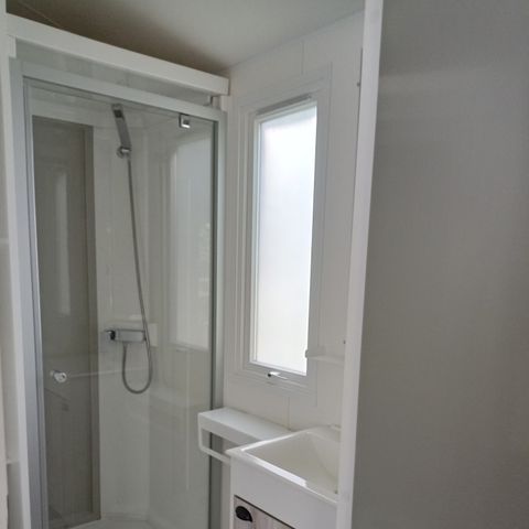 MOBILHOME 7 personas - Mobil-home 30m² Confort (2 hab. - 5/7pers.) + Climatización + Terraza cubierta - Domingo