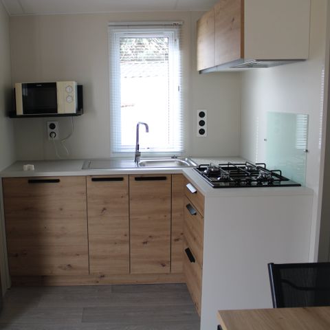 Mobile home 7 persons - Mobile-home Family 30m² Comfort (3bed - 7pers.) + Air conditioning + Covered terrace