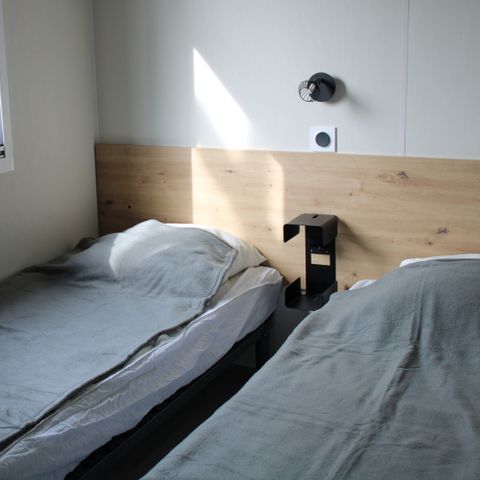 Mobile home 7 persons - Mobile-home Family 30m² Comfort (3bed - 7pers.) + Air conditioning + Covered terrace