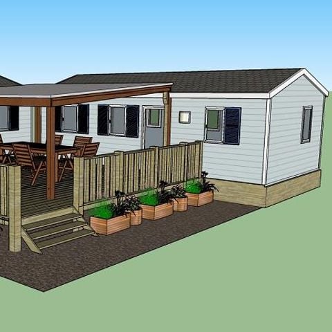 BUNGALOW 8 personnes - Cottage LE TWIN PRESTIGE - climatisé - 4 chambres - 2 SDB - D