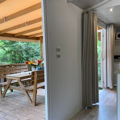 Casa mobile 4 persone - Cottage Privilège L'Escapade di Saint-Géry - Climatizzato - 2 camere - Da letto