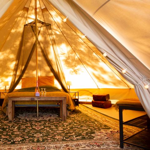 tent 6 personen - Twee bel-tenten (zonder sanitair)