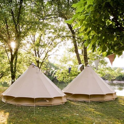 TENDA DA CAMPEGGIO 6 persone - Due tende a campana (senza servizi igienici)