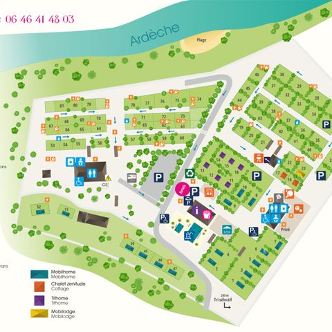 Tent van canvas en hout 4 personen - Mobilodge
