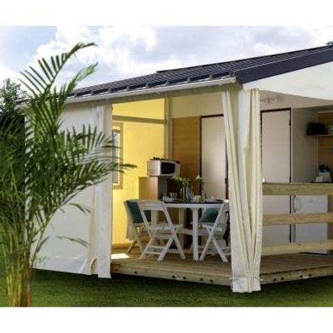 TENTE TOILE ET BOIS 5 personnes - Atypique Tithome