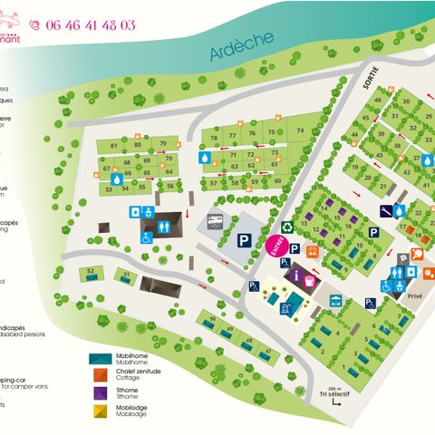 Stacaravan 6 personen - Familie Plus Bastides