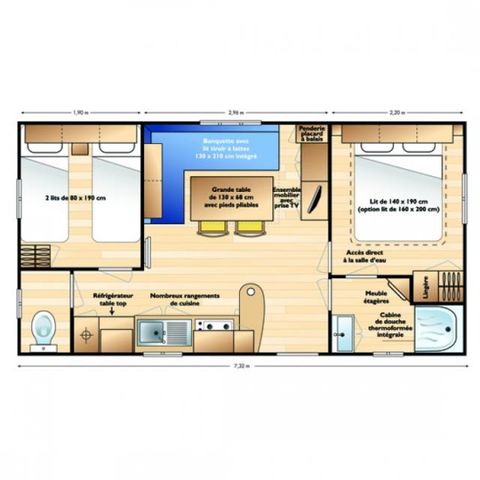 Mobile home 4 persons - LOT