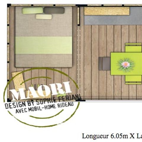 Canvas bungalow 4 persons - MAORI