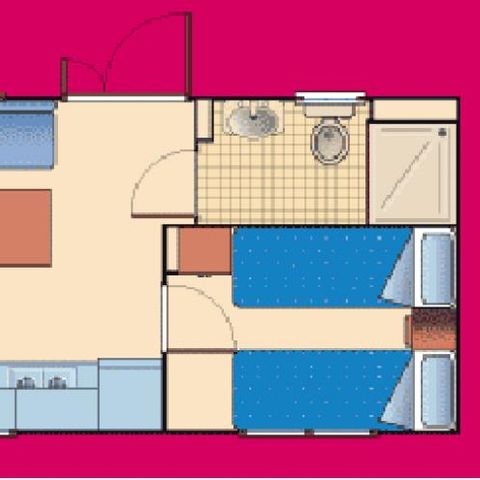 Stacaravan 4 personen - Ginestra