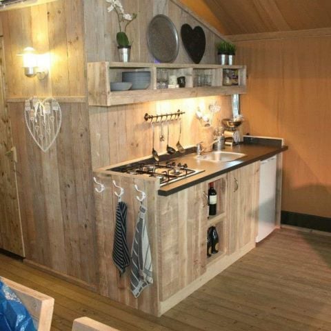 TENTE TOILE ET BOIS 6 personnes - Maxi Tente Safari Super Confort