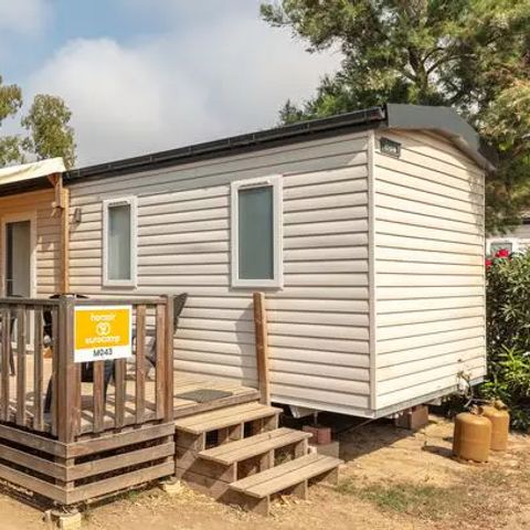 Stacaravan 4 personen - Premium | 2 slaapkamers | 4 pers. | Terras Lounge | Airconditioning