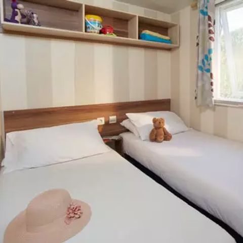 Stacaravan 8 personen - Comfort | 3 Slaapkamers | 6/8 Pers | Gedeeltelijk overdekt terras | Airconditioning