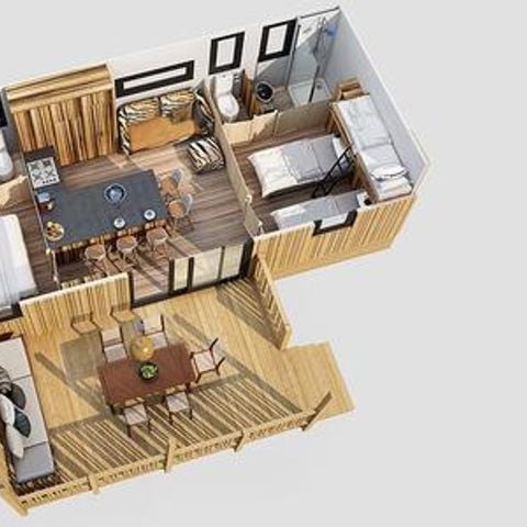 Stacaravan 5 personen - SunLodge Catalpa