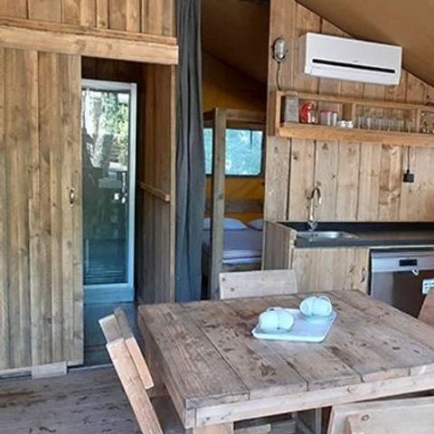 SafariZelt 4 Personen - Zelt Safari | 2 Schlafz. | 4 Pers. | 1 Bad | Klimaanlage