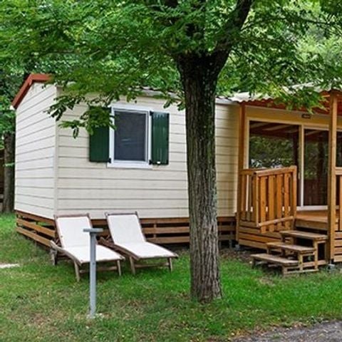 MOBILHOME 8 personnes - Premium | 3 Ch. | 6/8 Pers. | Terrasse surélevée | Clim.