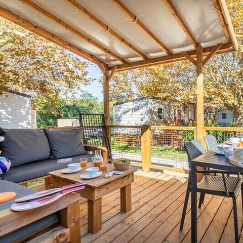 MOBILHOME 6 personas - Mobil-home | Premium | 3 Dormitorios | 6 Pers. | Terraza Salón | Aire-con.
