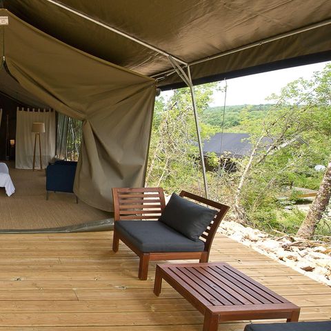 Tente en toile et en bois 4 personnes - GRAND LODGE