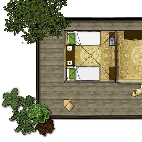 TIENDA DE CAMPAÑA 1 persona - DOME LODGE sin instalaciones sanitarias