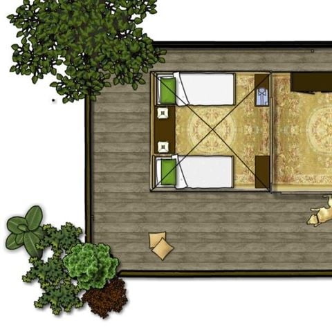 Tent 1 persoon - DOME LODGE zonder sanitair