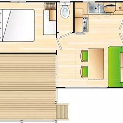 Stacaravan 6 personen - 3 Kamers 4/6 Personen;