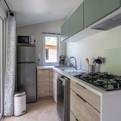 Stacaravan 6 personen - Premium Morgon 3 slaapkamers met badkamer