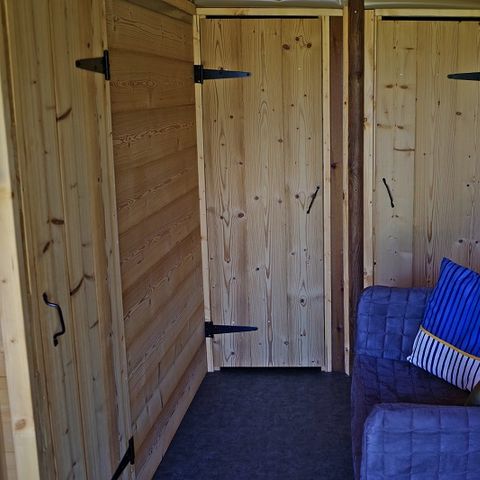 TENTE TOILE ET BOIS 6 personnes - Cabane Hivernet Premium 3 ch avec sanitaires