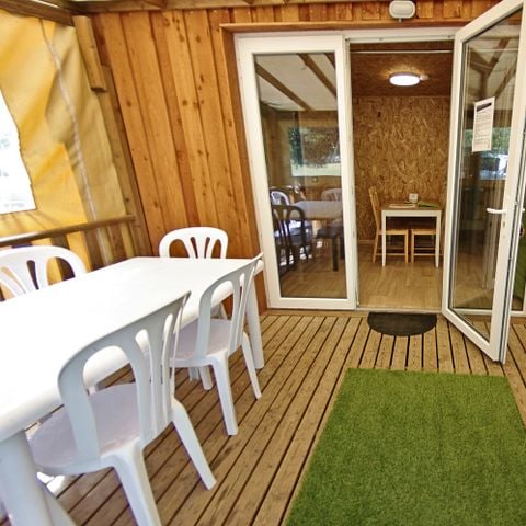 LODGE 4 people - Ecolodge Confort Premium with sanitary facilities