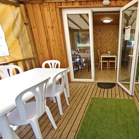 LODGE 4 personen - Ecolodge Confort Premium met sanitair