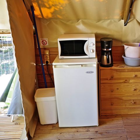 TENDA IN TELA E LEGNO 5 persone - Natura senza servizi igienici