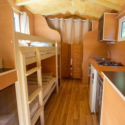 UNUSUAL ACCOMMODATION 4 people - Roulotte Tanargue without sanitary facilities