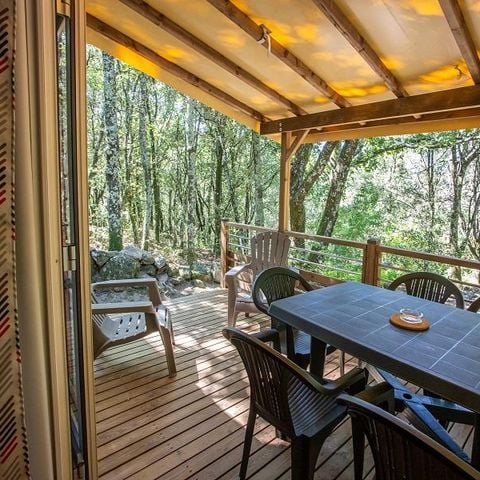 Mobile home 6 persons - Cottage Premium Chanterelle Trio 3 bdrm. Forest - TV - Dishwasher - Wifi