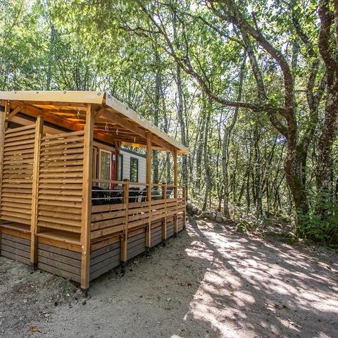MOBILHOME 6 personas - Cottage Premium Chanterelle Trio 3 hab. Bosque - TV - Lavavajillas - Wifi