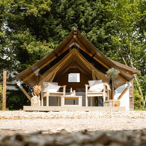 TIENDA DE LONA Y MADERA 2 personas - Tienda Safari XS "Rayos