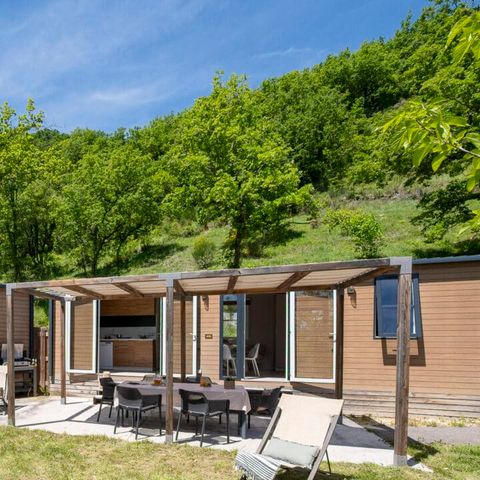BUNGALOW 8 personnes - 2 modules - 8p 4ch 2sdb Premium clim spa