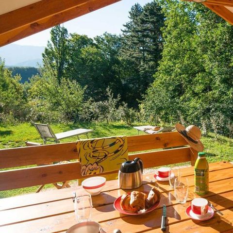 TENDA IN TELA E LEGNO 4 persone - Lodge 4p 2 camere da letto *** Aria condizionata