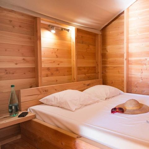 TENTE TOILE ET BOIS 4 personnes - Lodge 4p 2 ch *** Climatisé