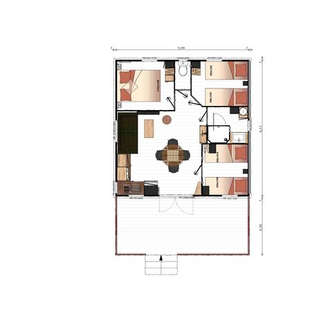 Chalet 6 persons - CHALET "NATURE" 3 bdrm. 6 pl.