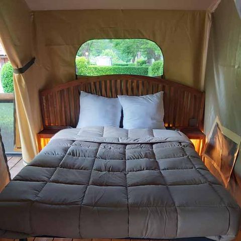 Canvas and wooden tent 4 persons - Lodge Tent