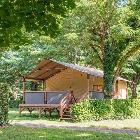 Canvas and wooden tent 4 persons - Lodge Tent