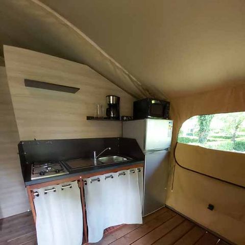 Canvas and wooden tent 4 persons - Lodge Tent