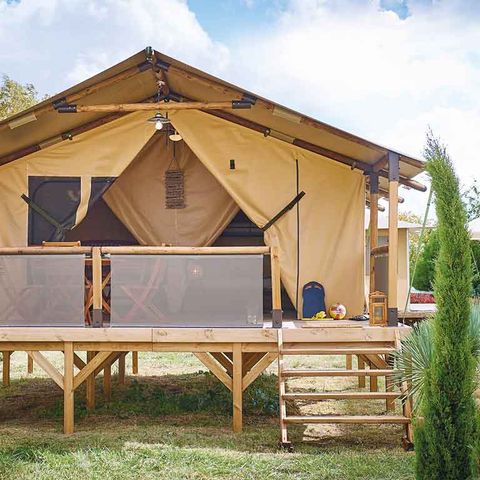 Canvas and wooden tent 4 persons - Lodge Tent