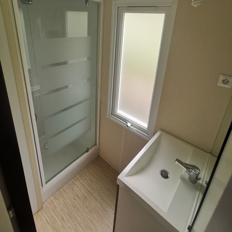 Stacaravan 5 personen - HIRONDELLE - stacaravan 28 m² + TV