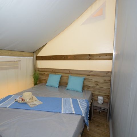 TENTE TOILE ET BOIS 5 personnes - Tente Lodge Confort (avec sanitaires)