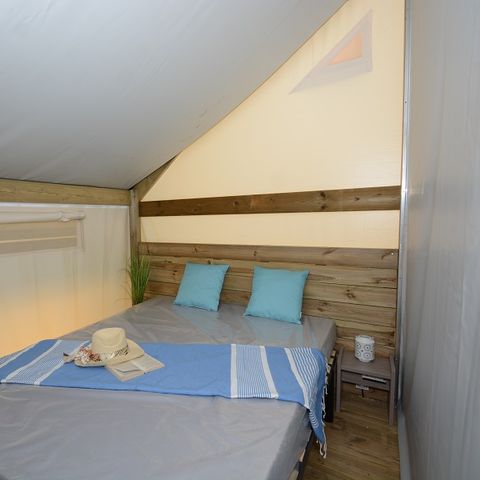 TENTE TOILE ET BOIS 5 personnes - Tente Lodge Confort (avec sanitaires)